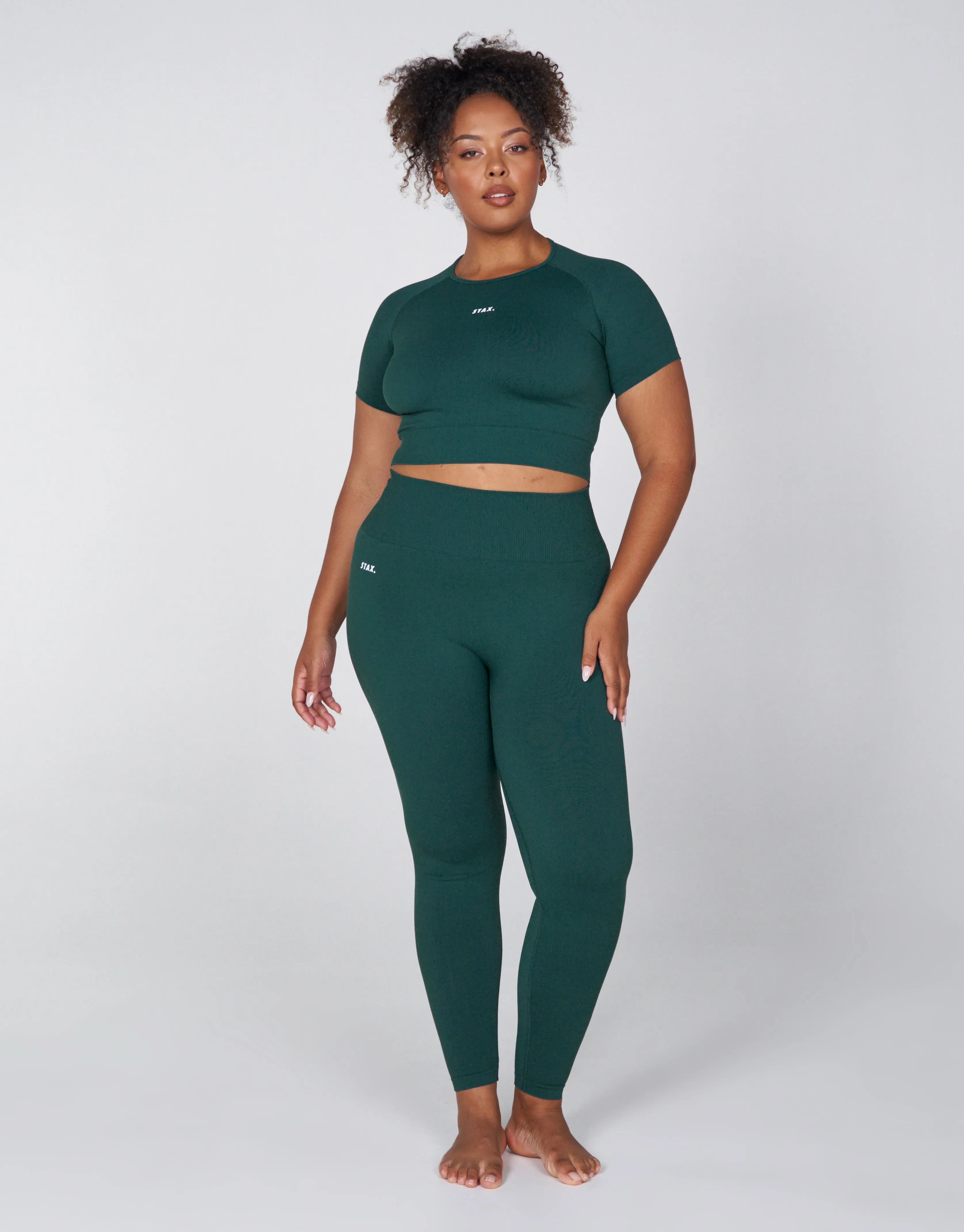 Premium Seamless Favourites Tights - Pine