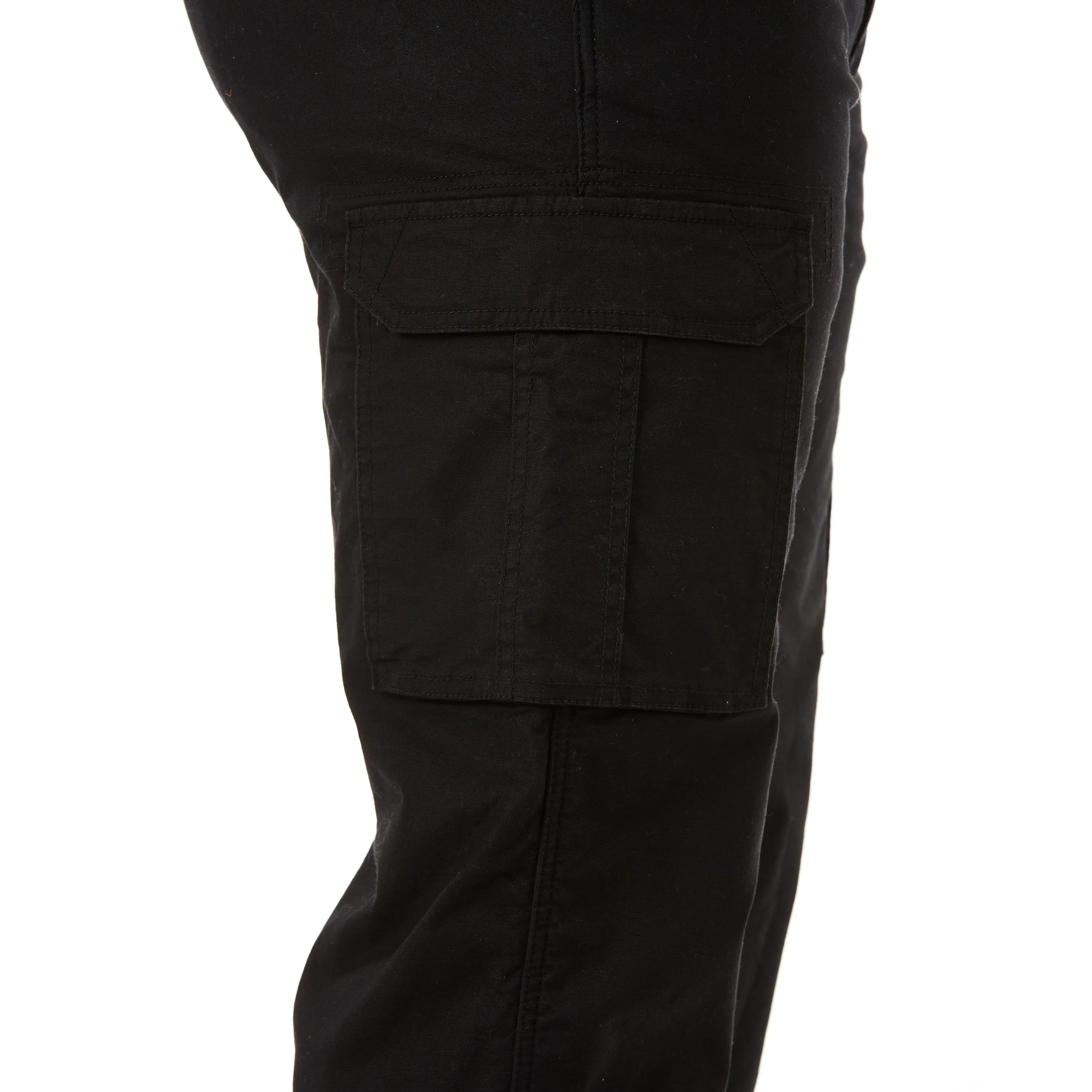 PRINTED FLEECE-LINED CANVAS CARGO PANT