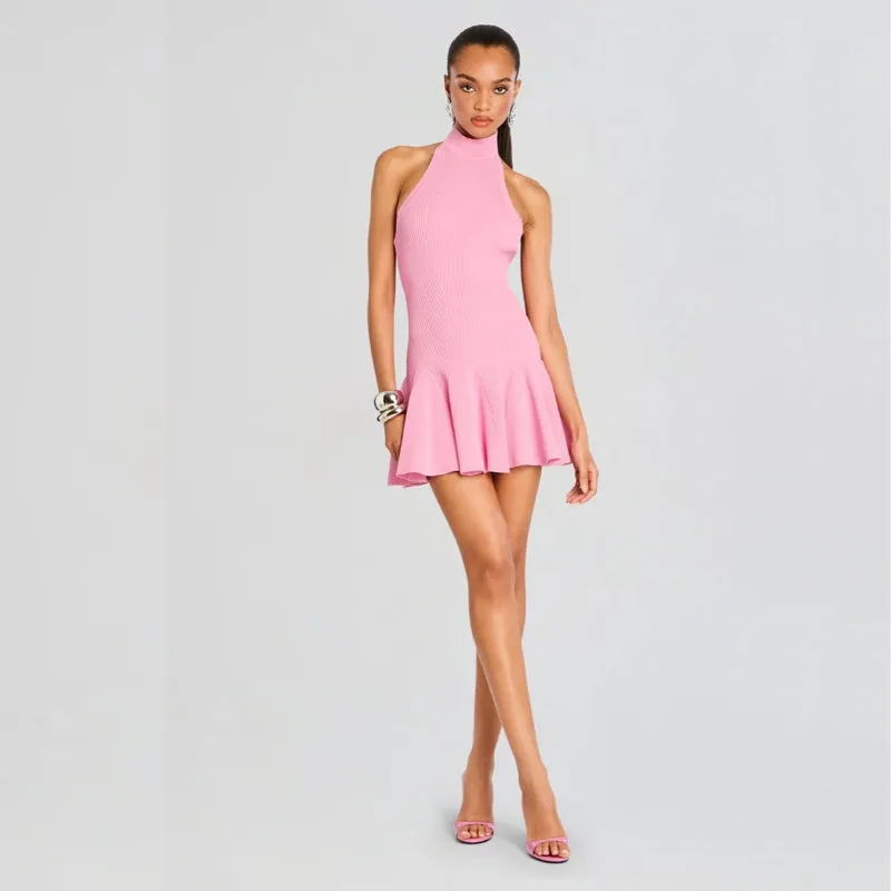 Quinn Knit Dress Metallic Rose