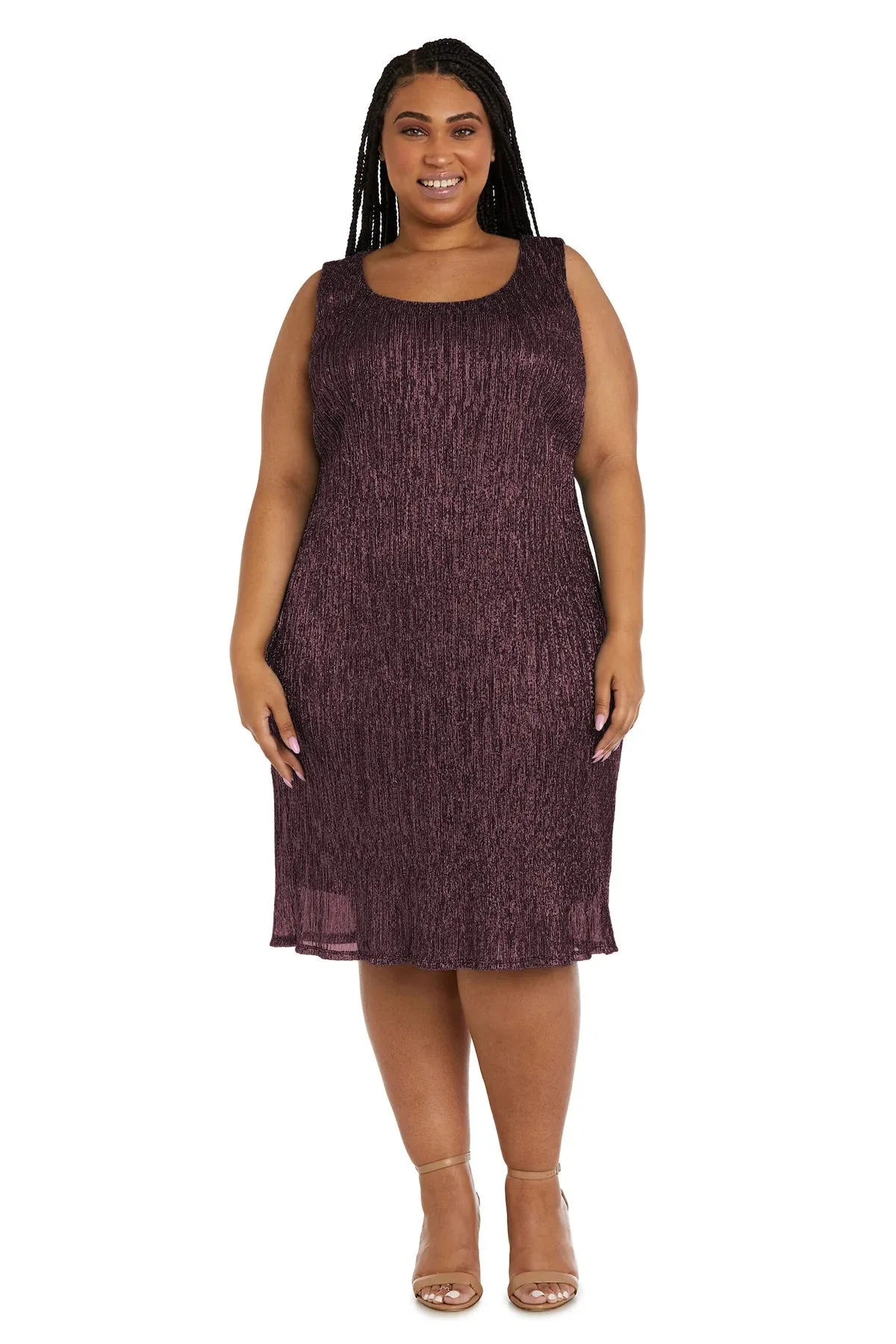 R&M Richards Women's Plus Size 2 Piece Shimmer Jacket Dress - Mother Of The Bride Dress