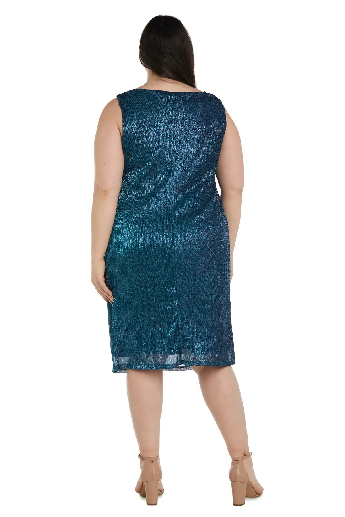 R&M Richards Women's Plus Size 2 Piece Shimmer Jacket Dress - Mother Of The Bride Dress