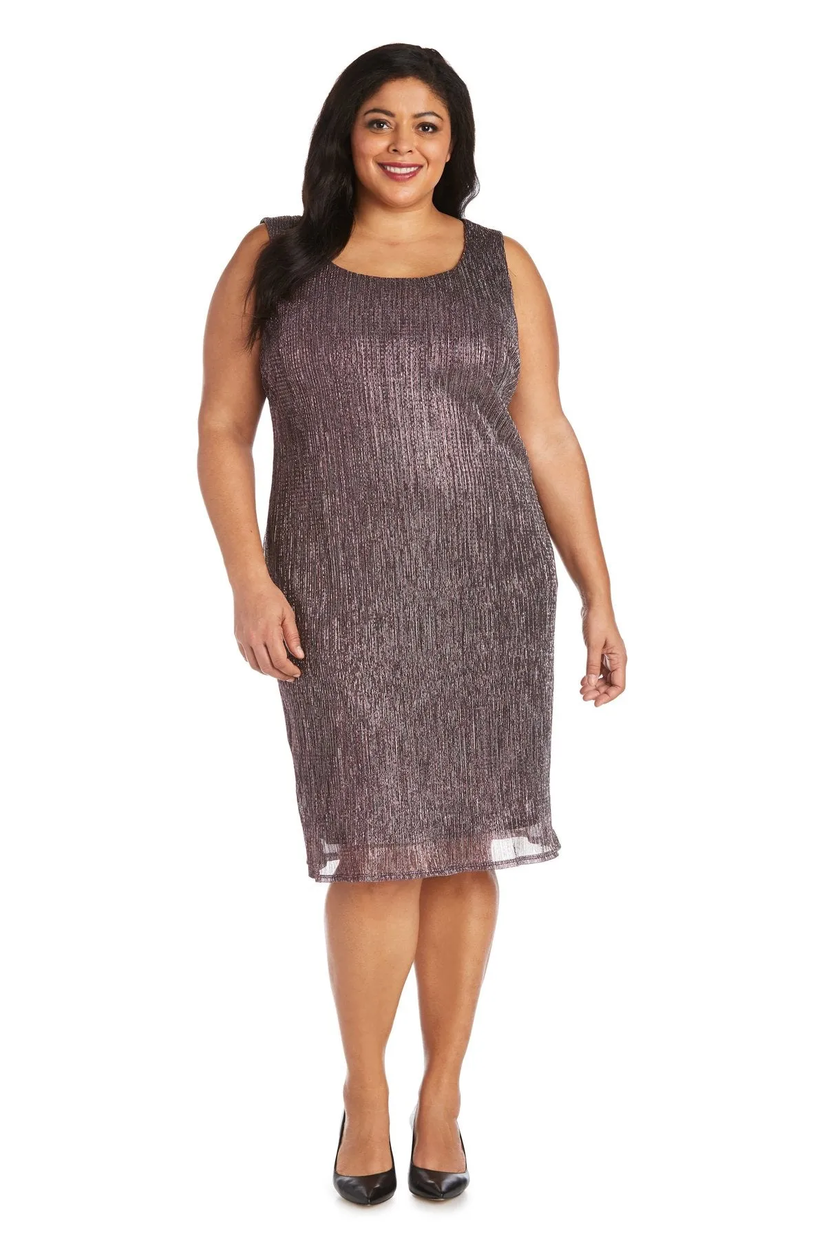 R&M Richards Women's Plus Size 2 Piece Shimmer Jacket Dress - Mother Of The Bride Dress