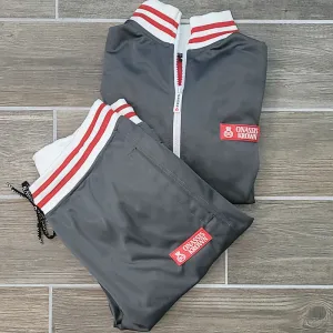 Red Label Designer Onassis Krown Tracksuit in Gray
