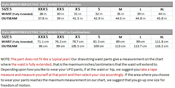 Reflective Tape Wind Pant #80970 Mens