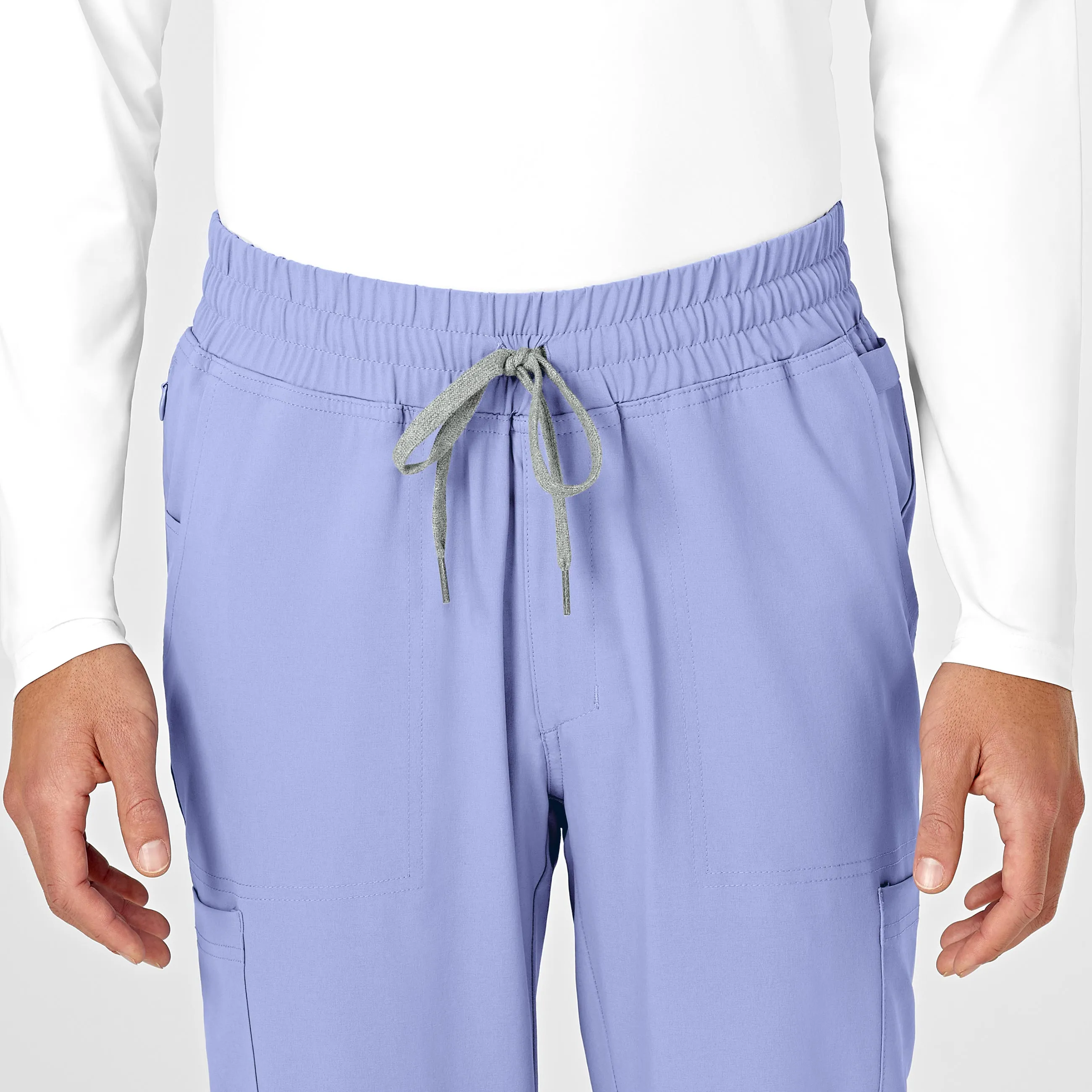 RENEW Mens Straight Slim Scrub Pant - Ceil Blue