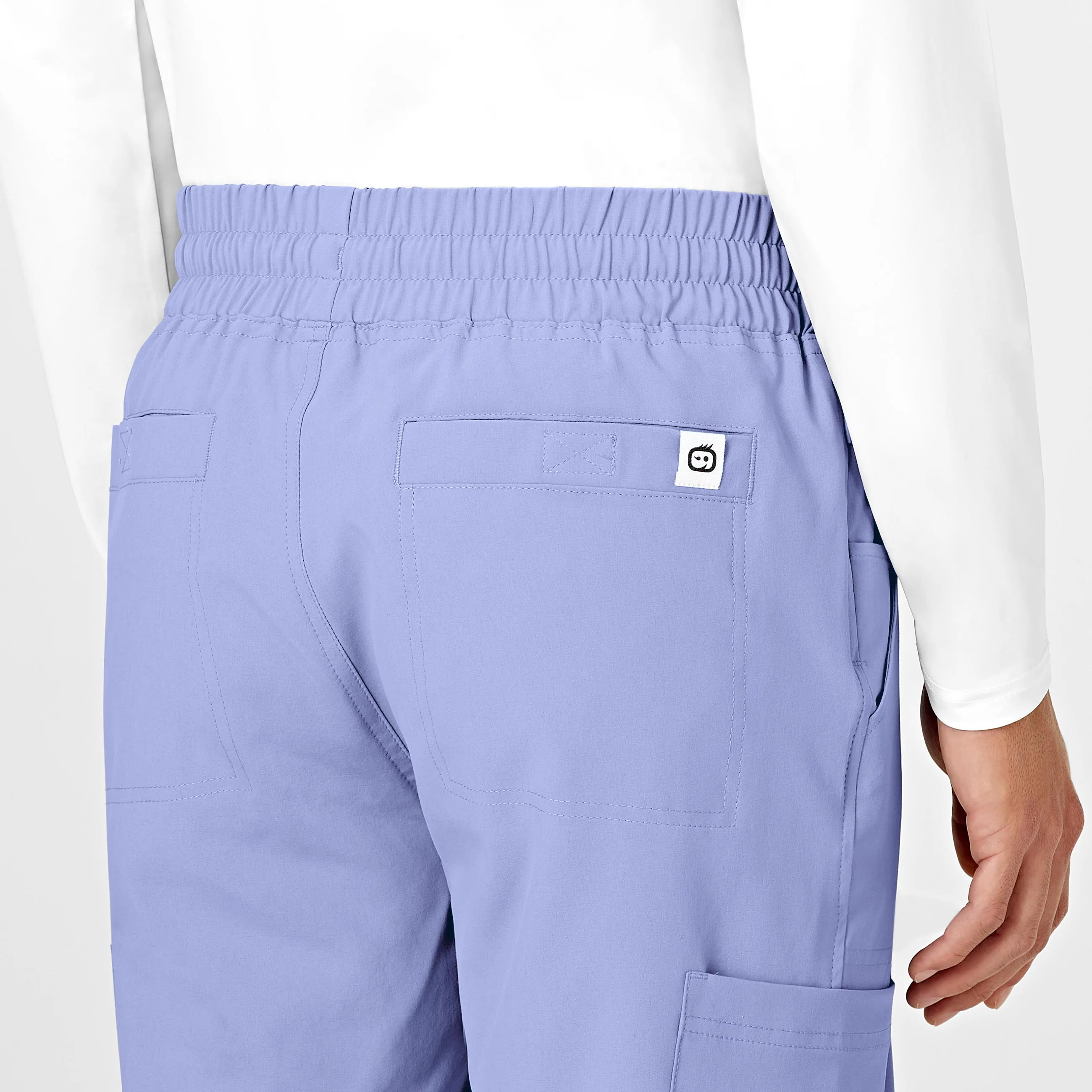 RENEW Mens Straight Slim Scrub Pant - Ceil Blue