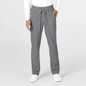 RENEW Mens Straight Slim Scrub Pant - Grey Heather