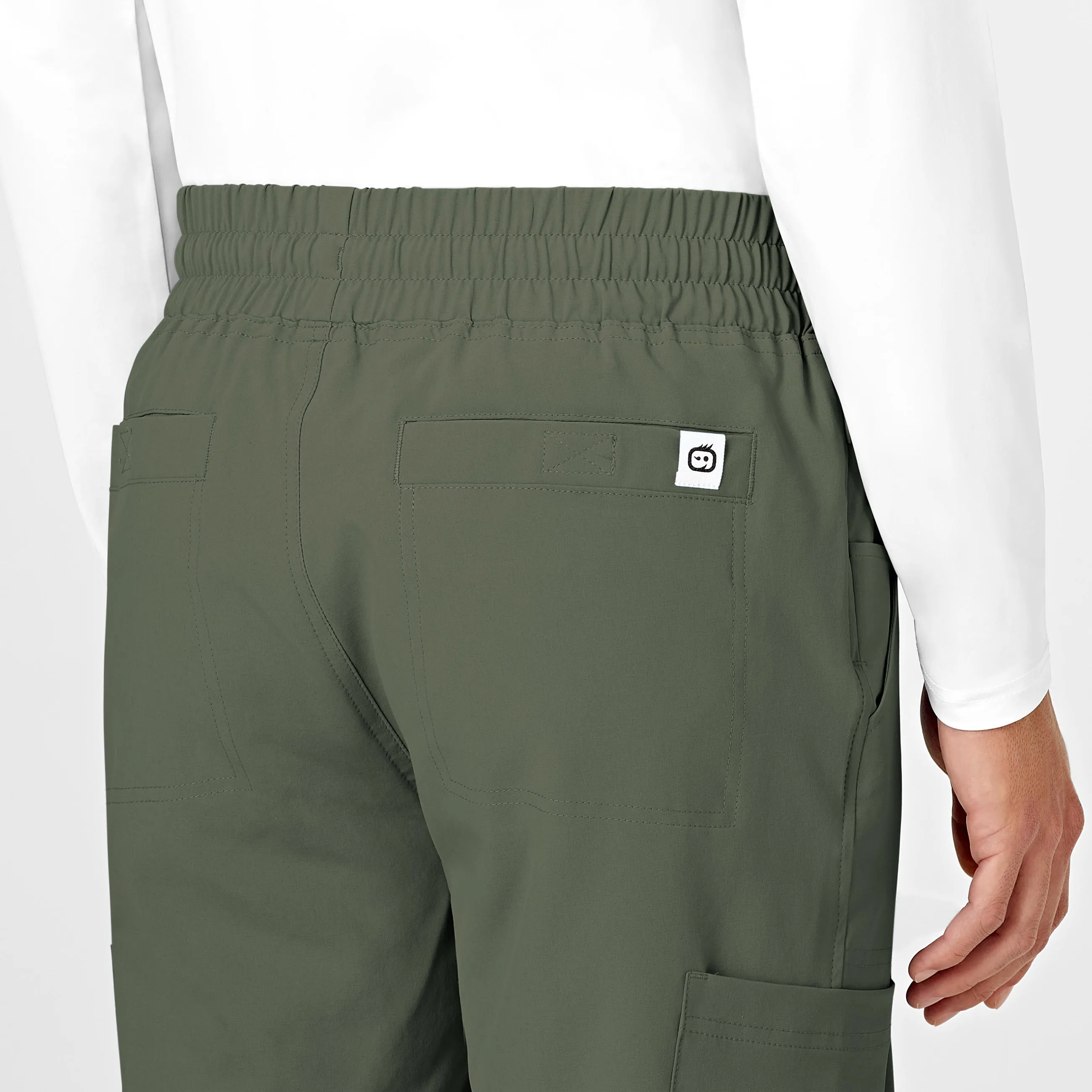 RENEW Mens Straight Slim Scrub Pant - Olive