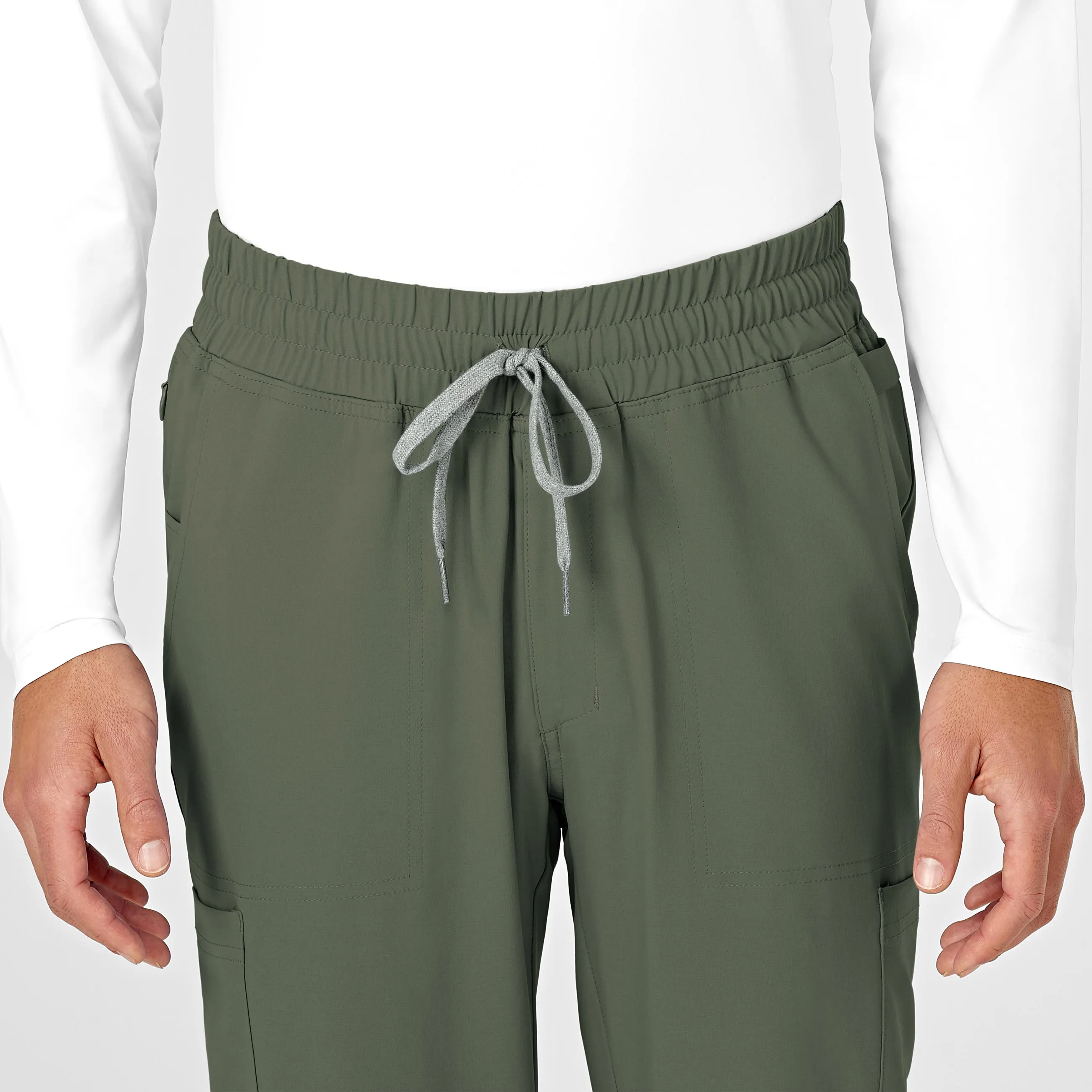 RENEW Mens Straight Slim Scrub Pant - Olive