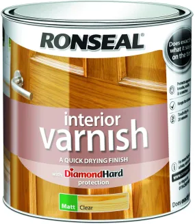 Ronseal Interior Varnish Clear Matt 2.5L