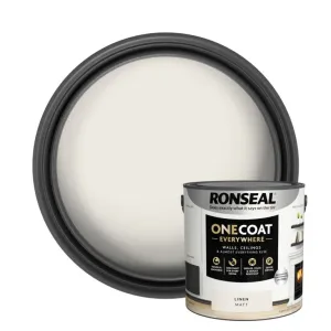 Ronseal One Coat Everywhere Matt Paint 2.5L Linen
