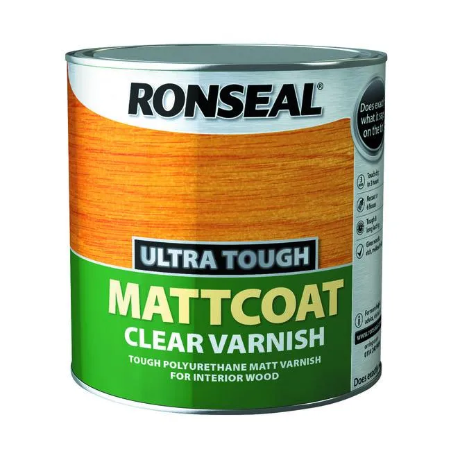 Ronseal Ultra Tough Varnish 2.5L Matt Coat