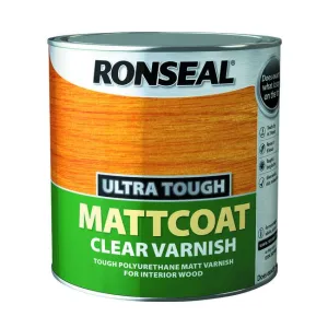 Ronseal Ultra Tough Varnish 2.5L Matt Coat