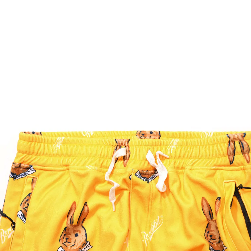 ROYAL FLEECE JOGGER PANTS BEAR RABBIT YELLOW