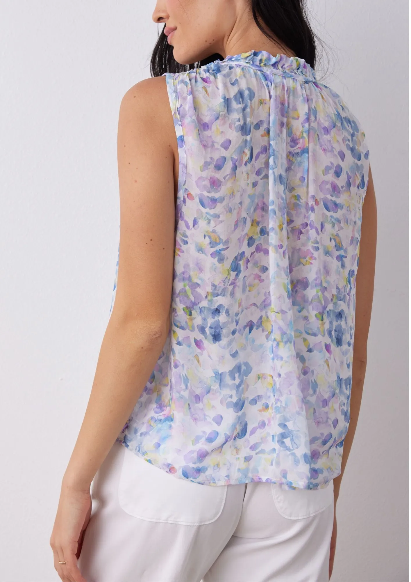 Ruffle Neck Tank
