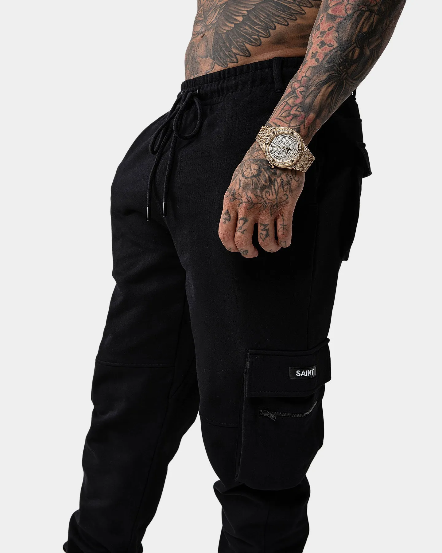 Saint Morta Espionage Military Trackpants Black