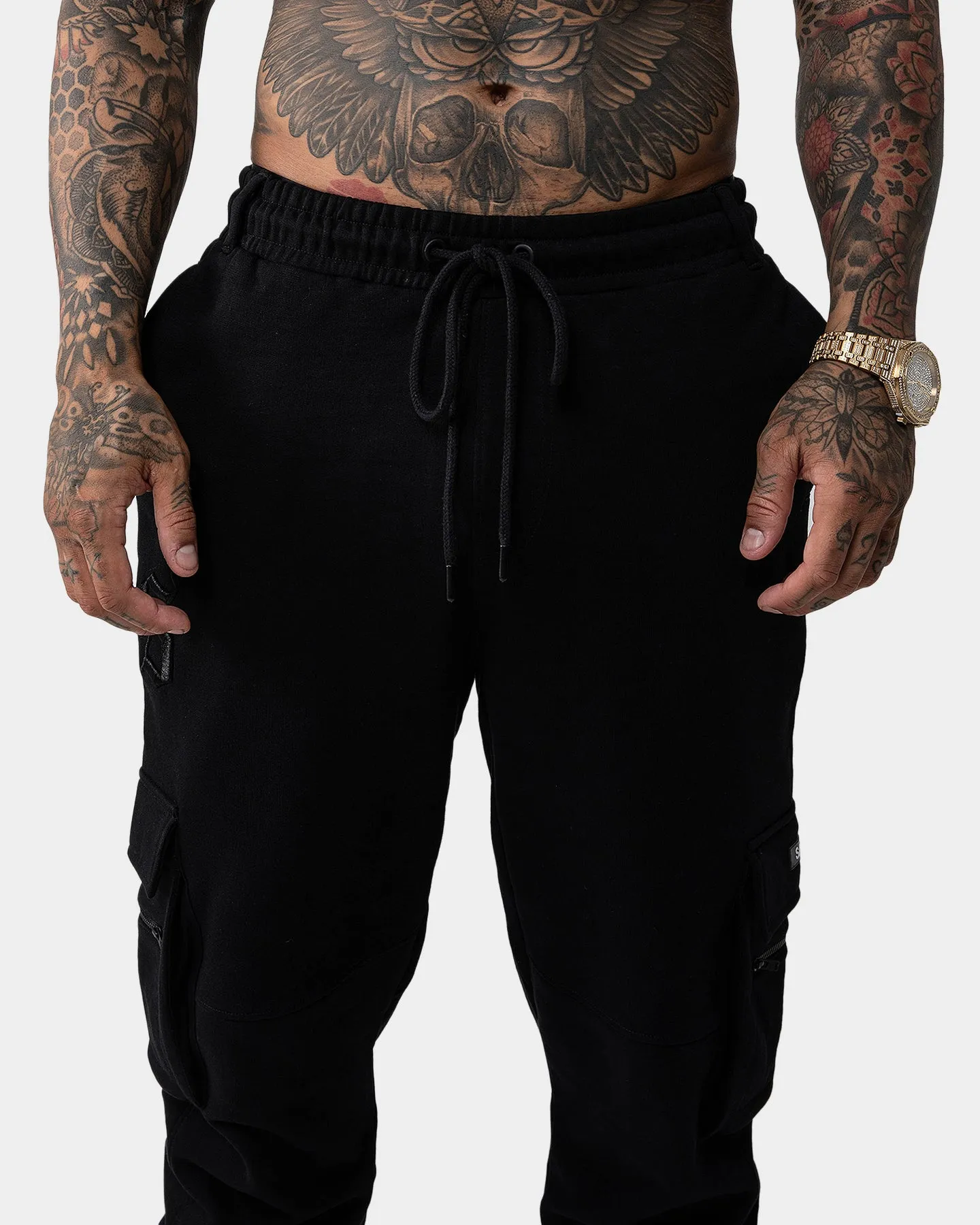 Saint Morta Espionage Military Trackpants Black