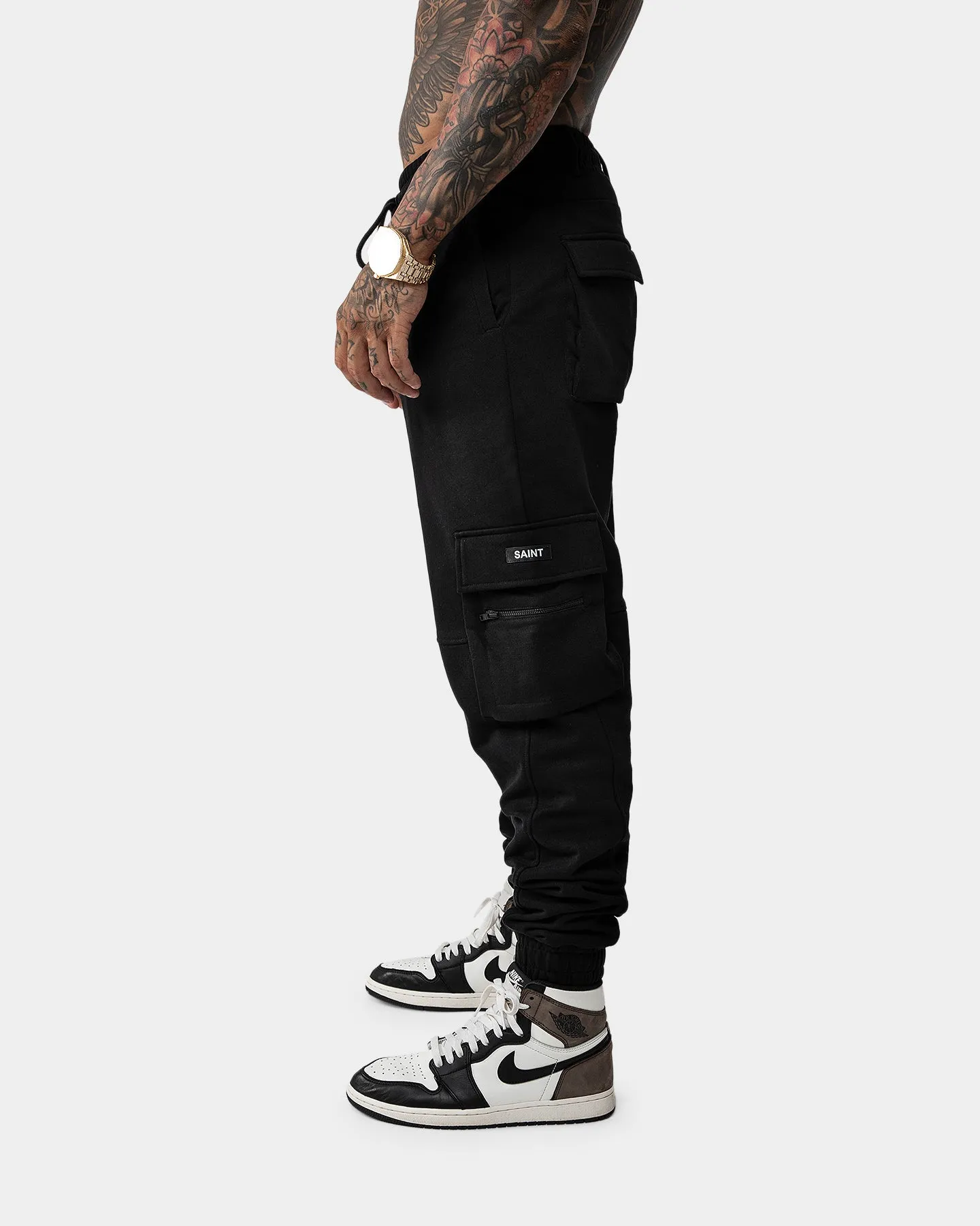 Saint Morta Espionage Military Trackpants Black