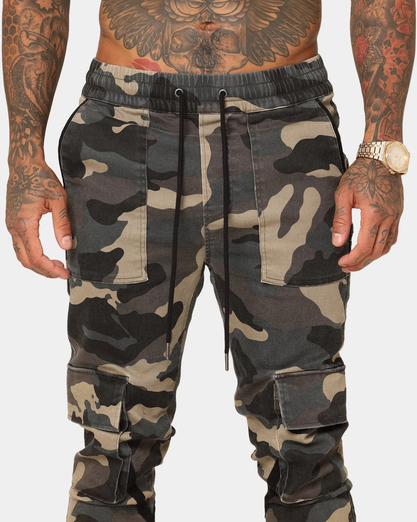 Saint Morta Syndicate Cargo Jogger Woodland Camo
