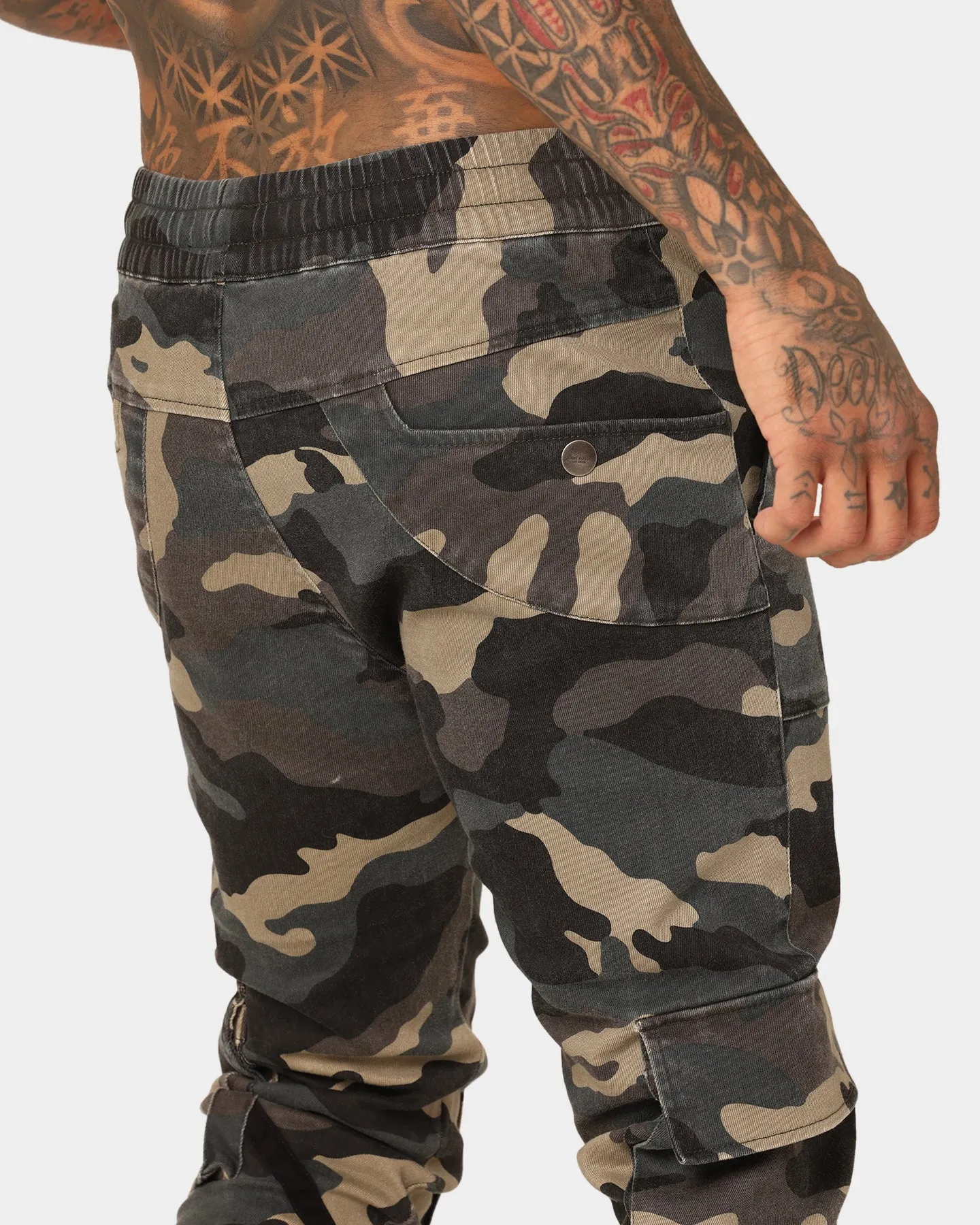 Saint Morta Syndicate Cargo Jogger Woodland Camo