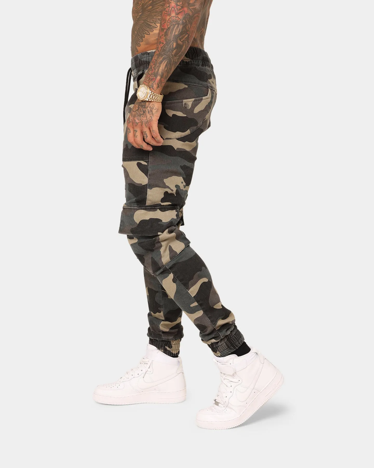 Saint Morta Syndicate Cargo Jogger Woodland Camo