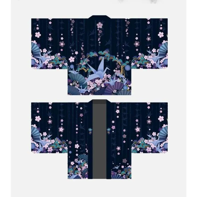 Sakura Paper Crane Kimono Cardigan