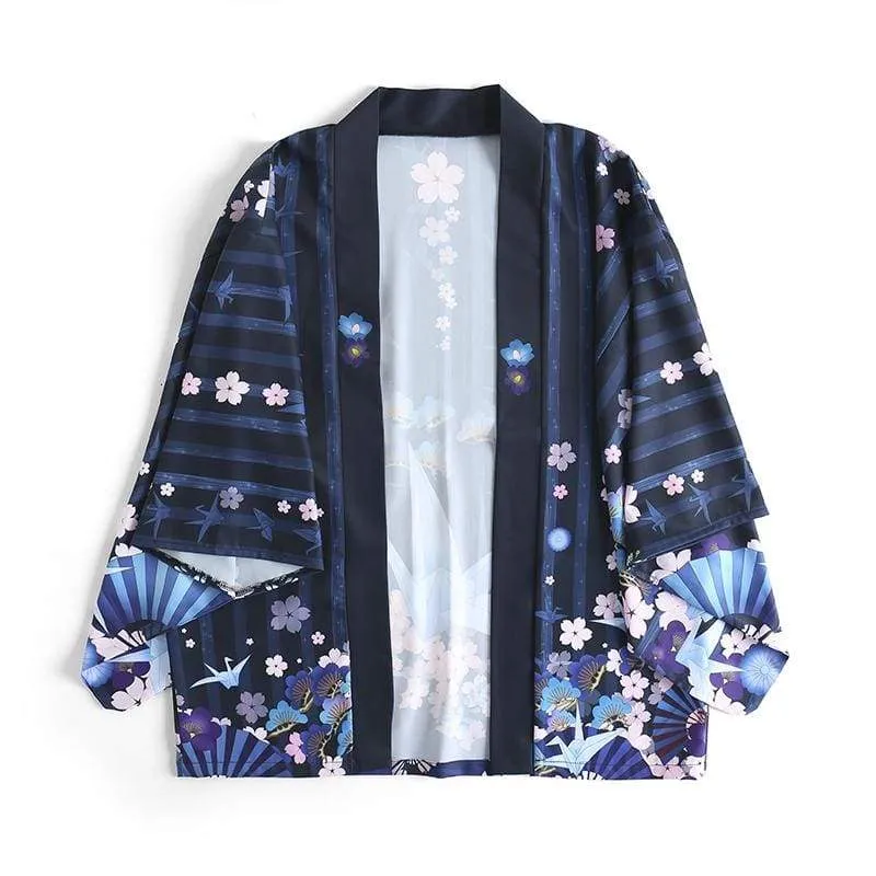 Sakura Paper Crane Kimono Cardigan