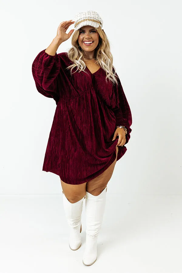 Shift Focus Velvet Dress Curves