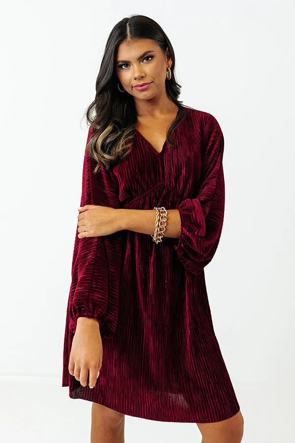 Shift Focus Velvet Dress