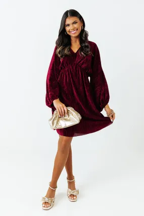 Shift Focus Velvet Dress