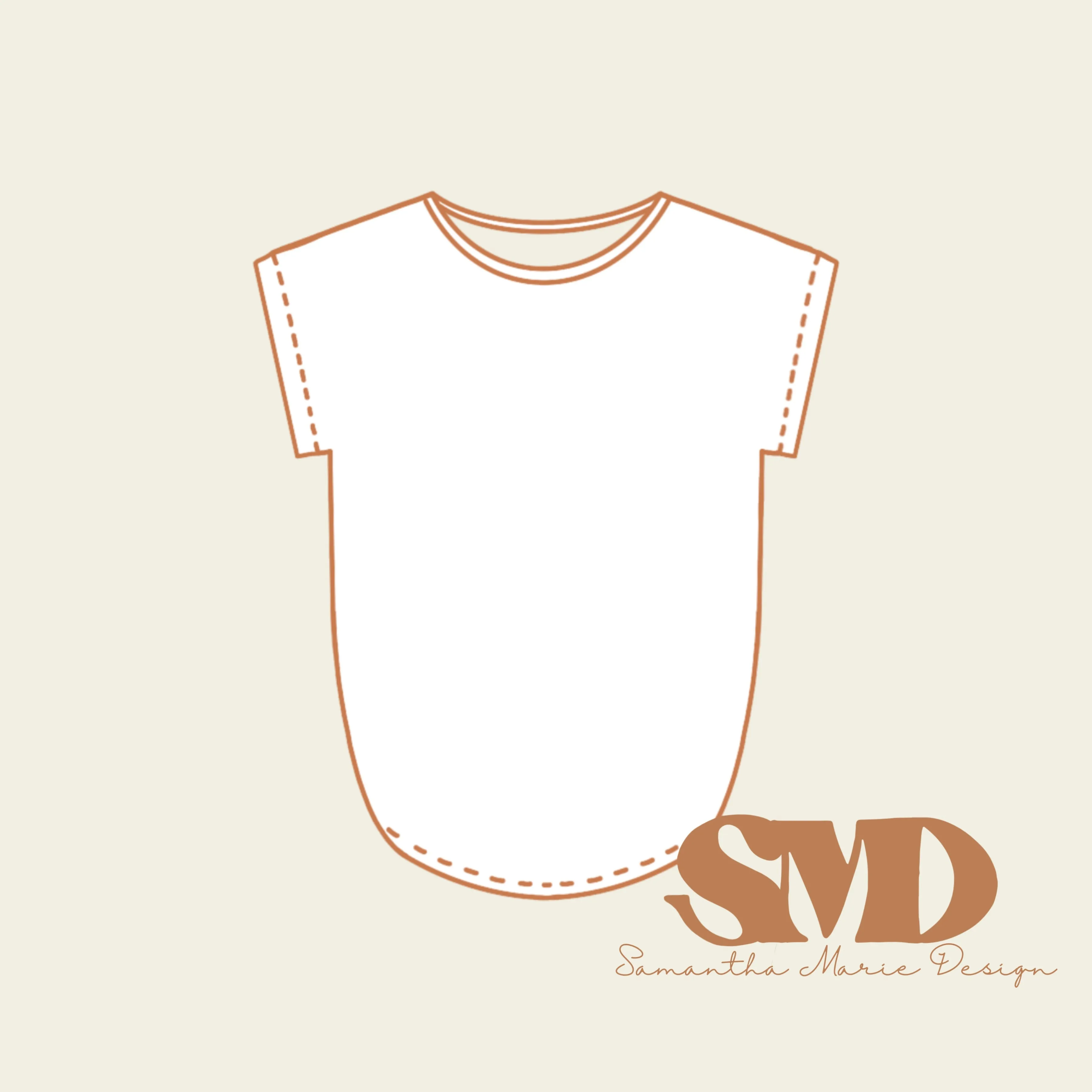 SMD Adult Harbor Top and Dress Pattern Mock-Up