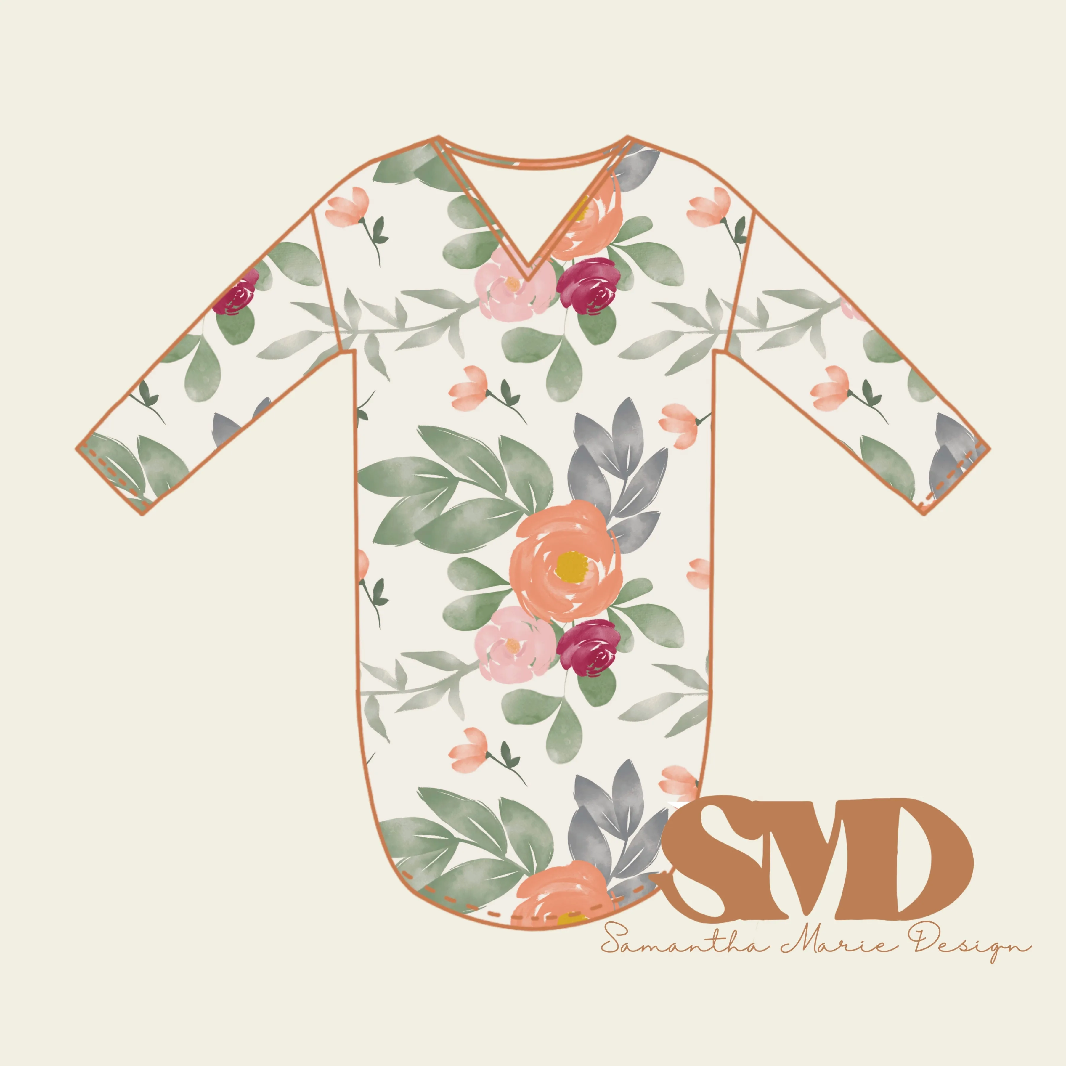 SMD Adult Harbor Top and Dress Pattern Mock-Up