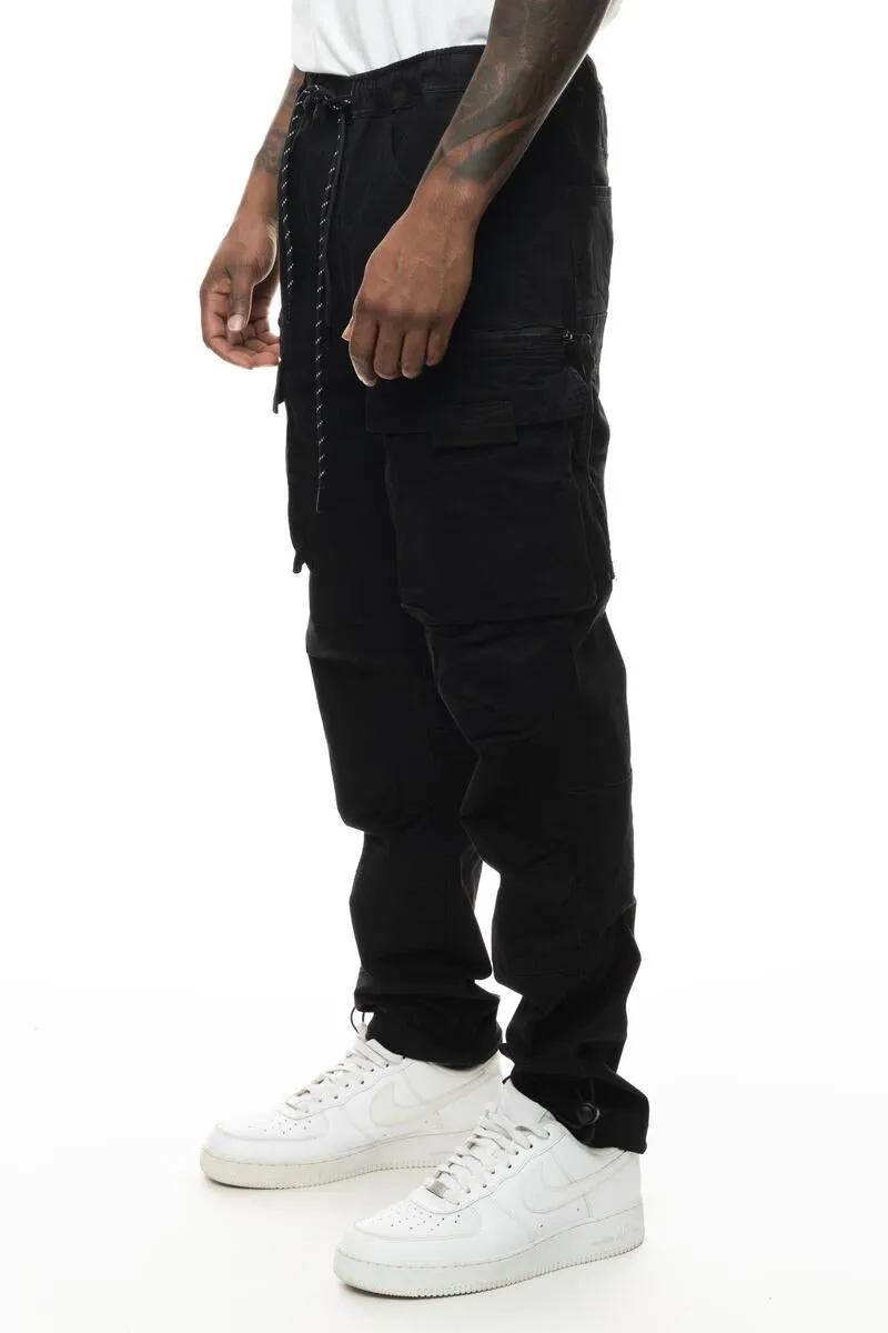 Smoke Rise Men's Utility Cargo Jogger Twill Pants