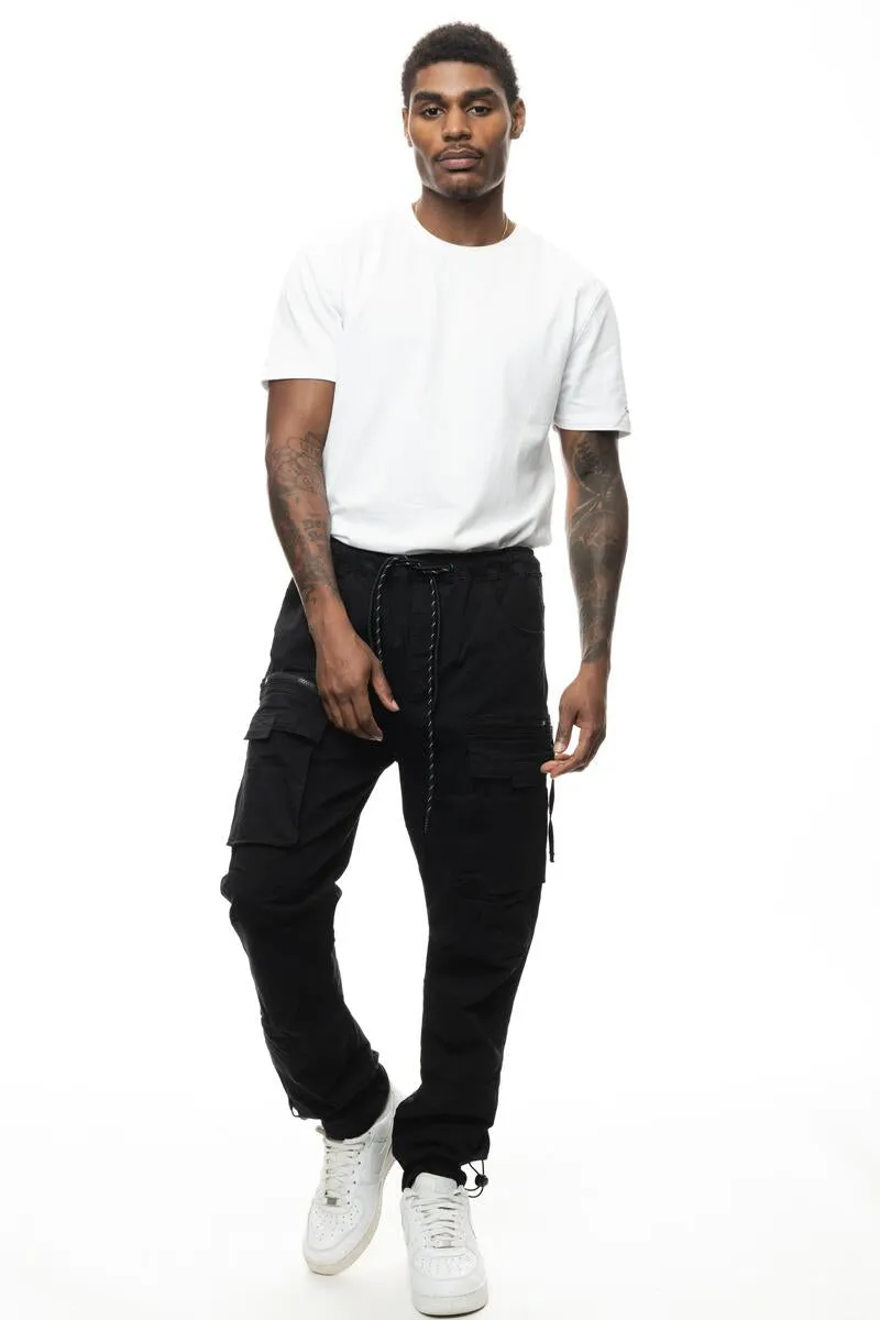Smoke Rise Men's Utility Cargo Jogger Twill Pants