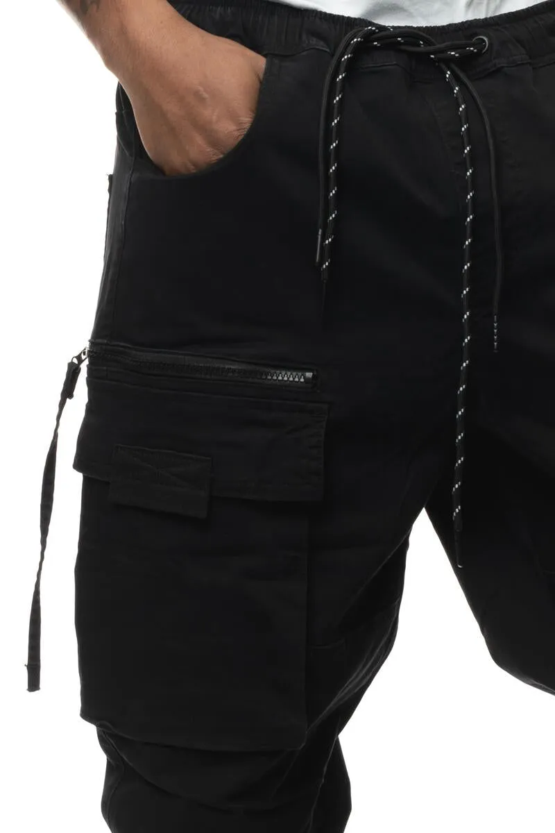Smoke Rise Men's Utility Cargo Jogger Twill Pants