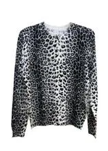 Snow Leopard Print Button Front Cardigan