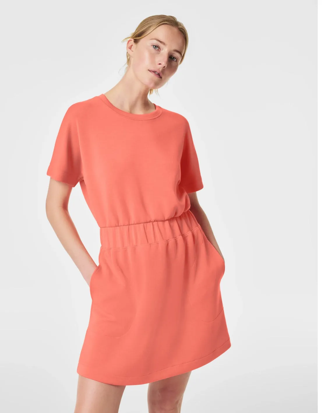 Spanx Airessential Cinched Dress Sunset Peach