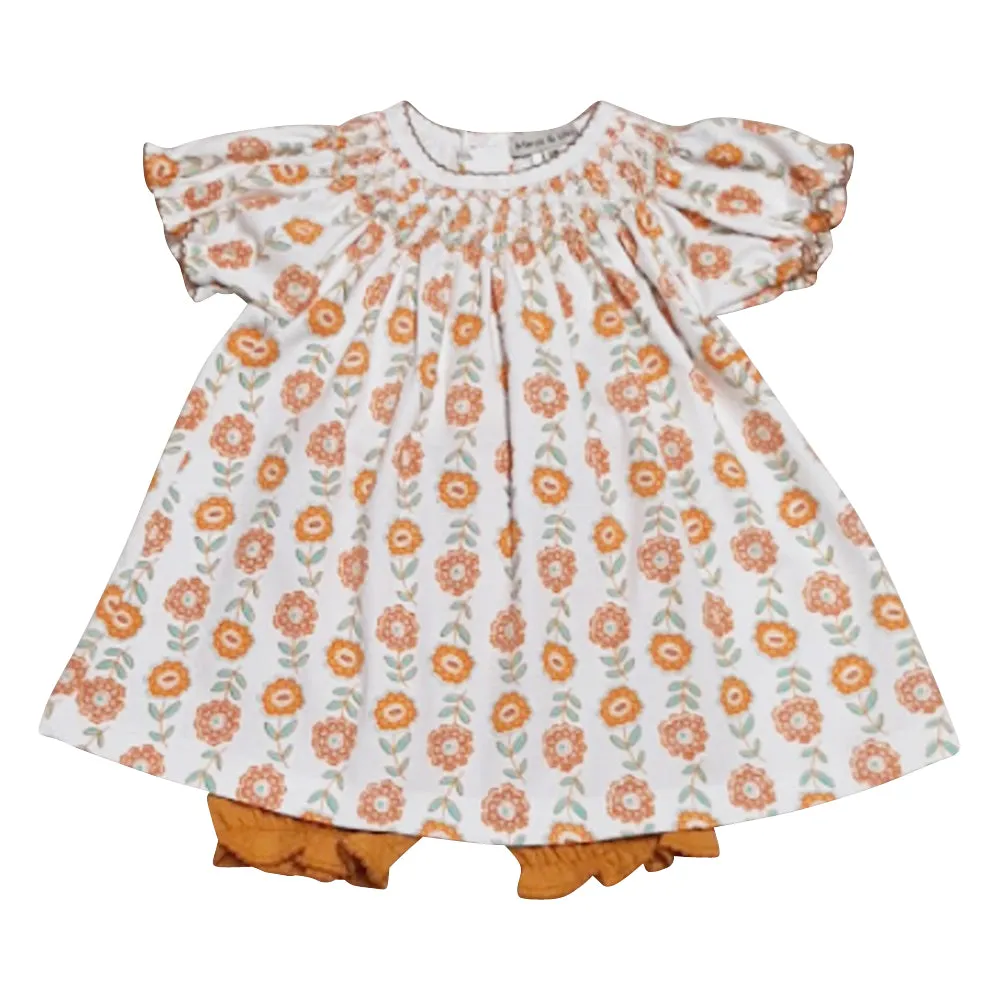 St Remy Hand smocked Girl's Bishop Dress