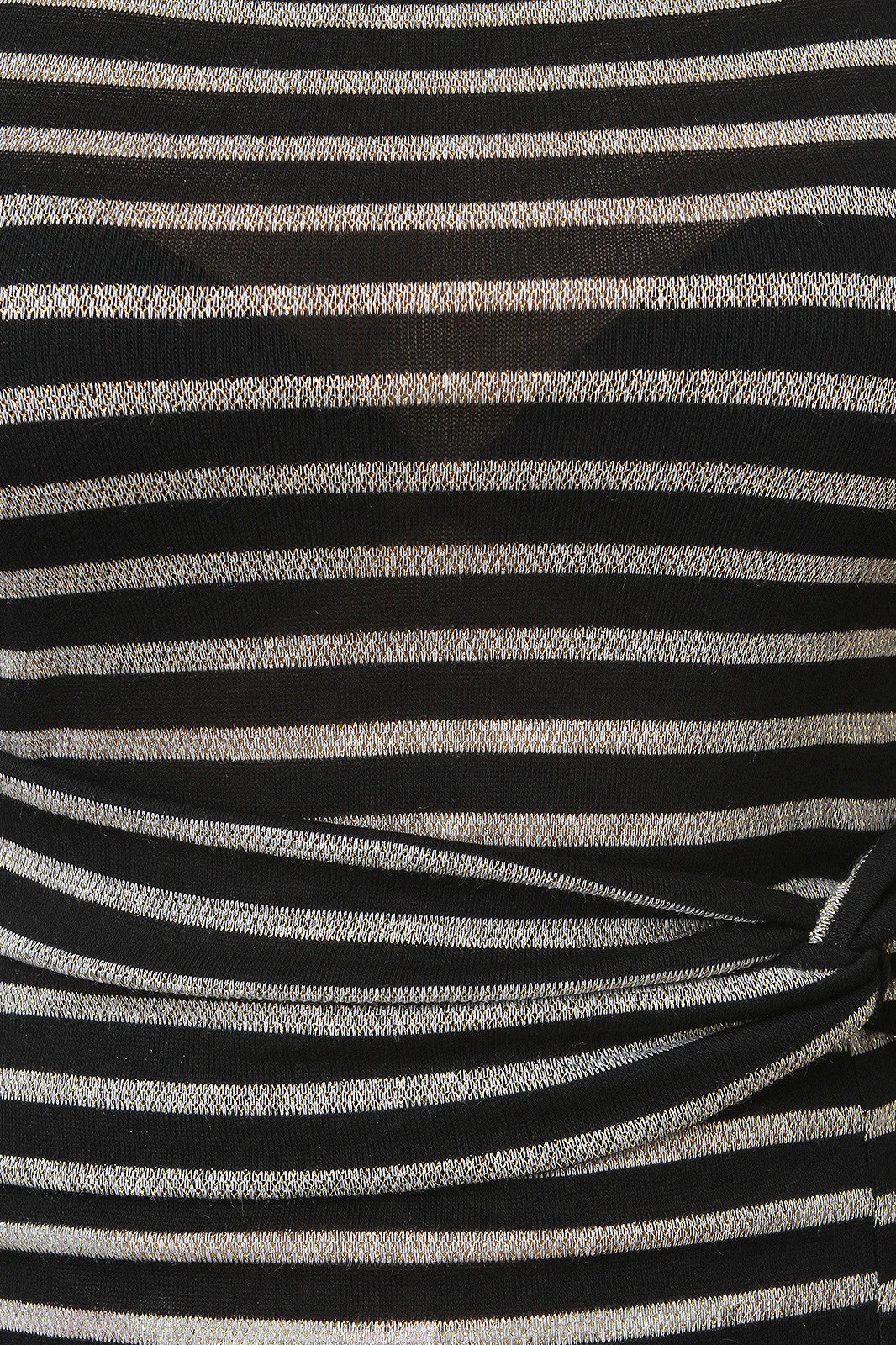 Striped Twist Waist Midi Dress