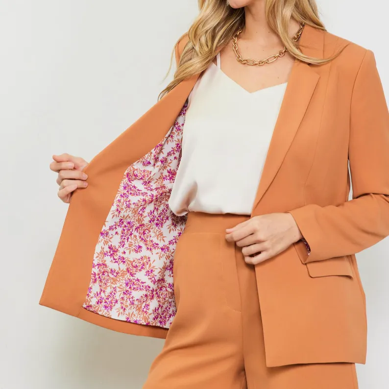 Talk About It Classic Pocketed Blazer