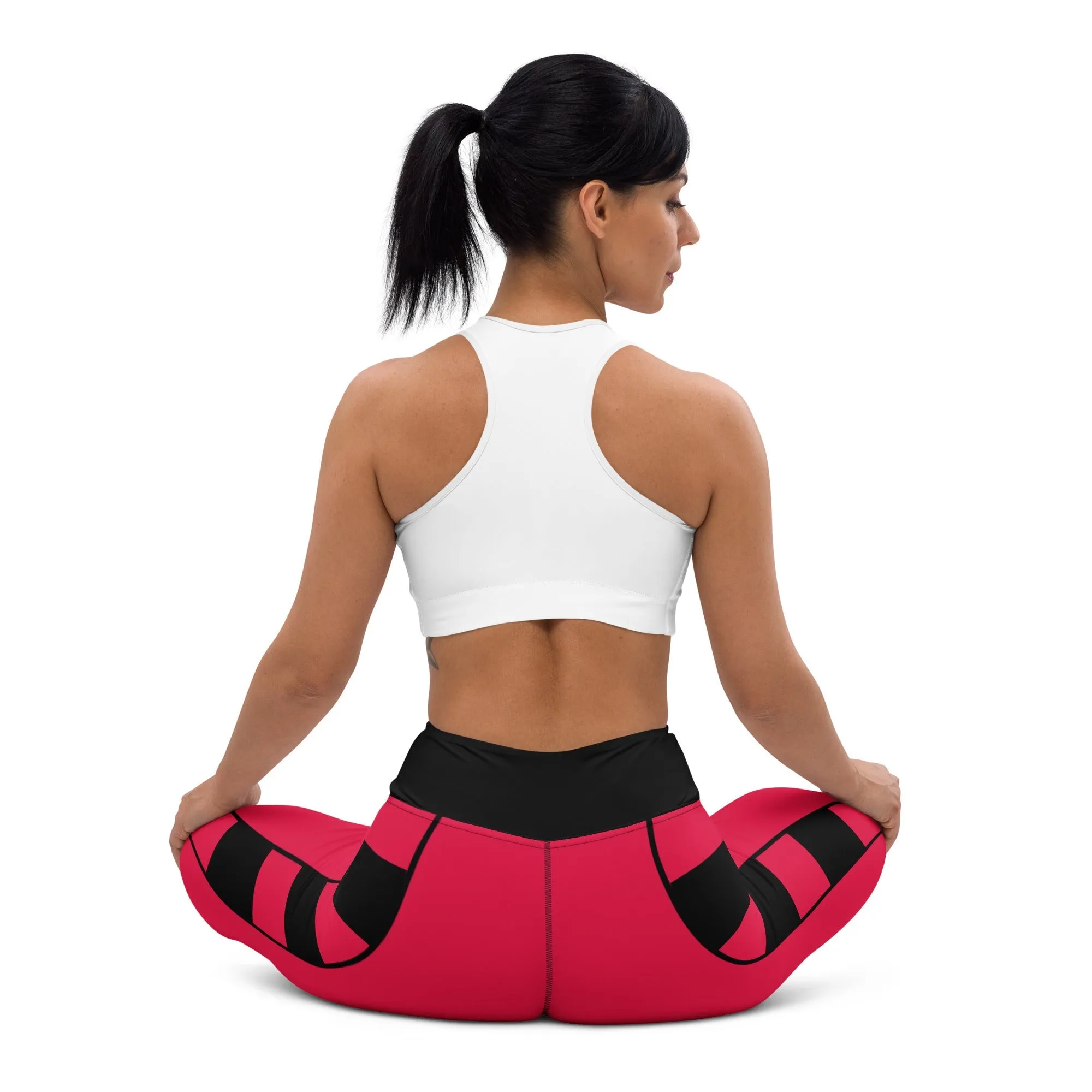The Red Descendant Yoga Leggings