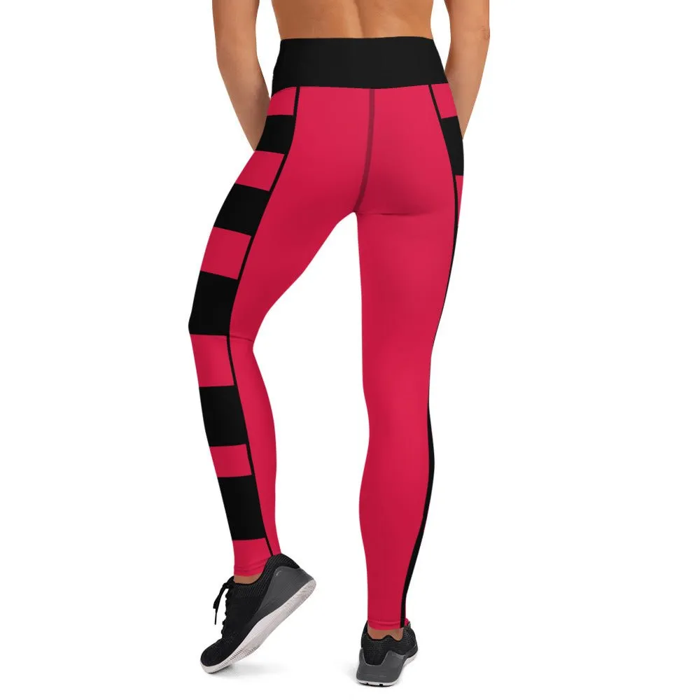 The Red Descendant Yoga Leggings