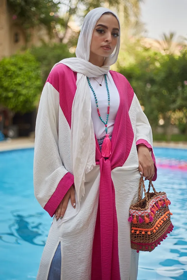 Two Colored Long Cardigan