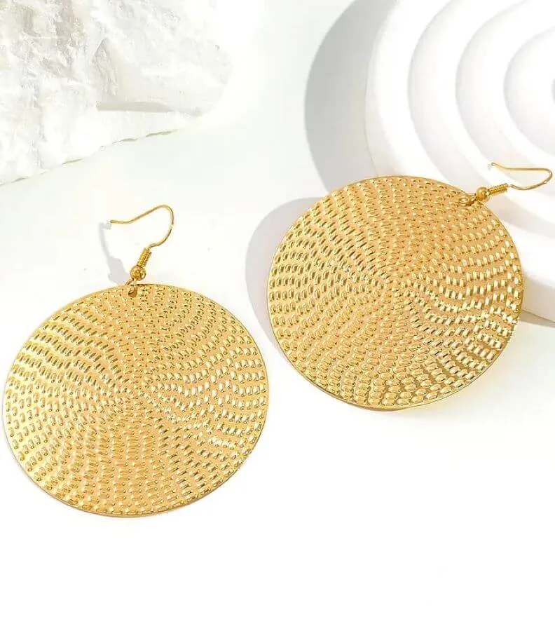 Urban Elegance 14K Plated Drop Earrings