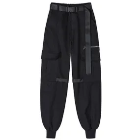 WLS Dark Personalized Belt Ribbons Cargo Pants