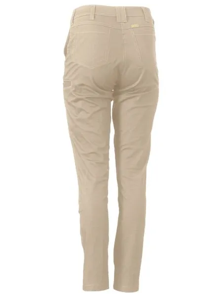 Women's Mid Rise Stretch Cotton Pants - BPL6015