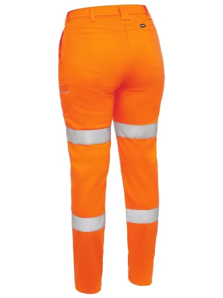 Women's Taped Mid Rise Stretch Cotton Pants - BPL6015T