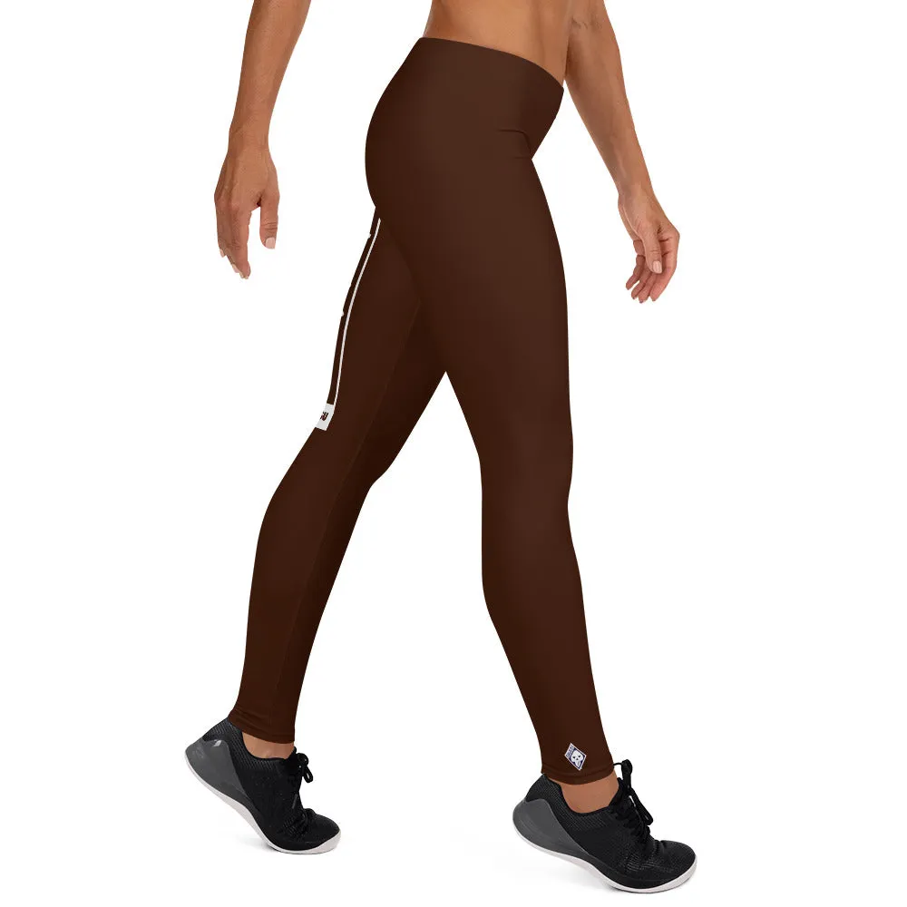 Women's Yoga Pants Workout Leggings For Jiu Jitsu 006 - Chocolate