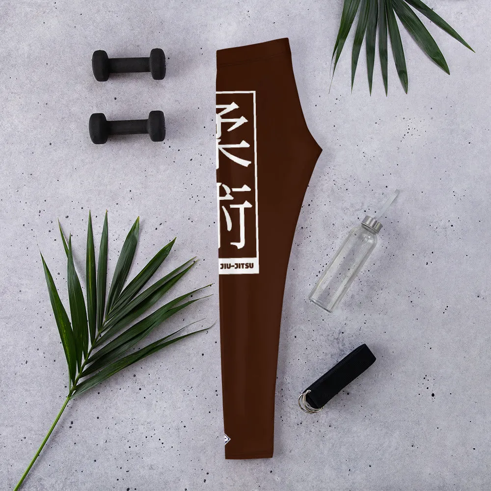 Women's Yoga Pants Workout Leggings For Jiu Jitsu 006 - Chocolate