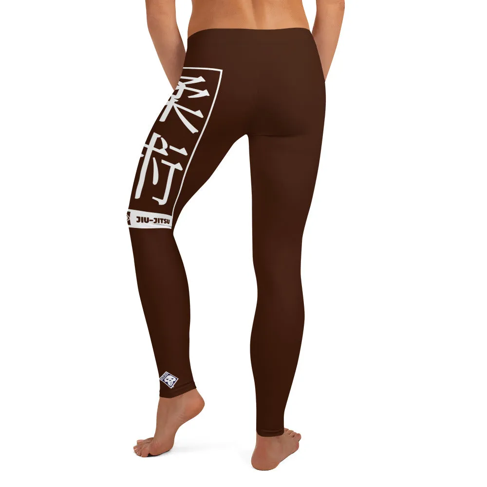Women's Yoga Pants Workout Leggings For Jiu Jitsu 006 - Chocolate
